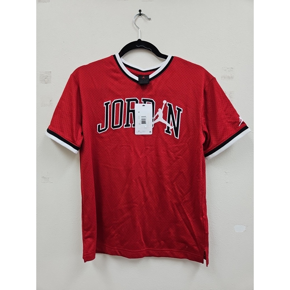 Jordan Kids Jersey Shirt Red #23 Michael Jordan Youth Large NWT
